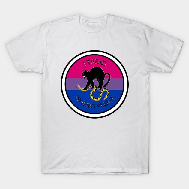 I Tread Where I Please - Bisexual T-Shirt by Killin' It Captain